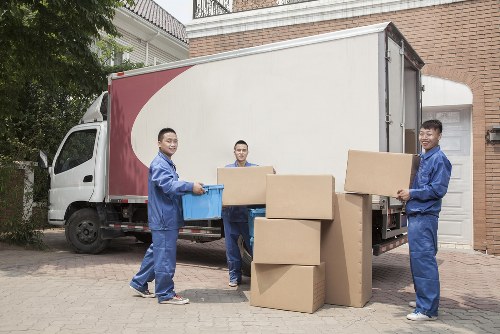 Removal company team handling a local house move in Sipson