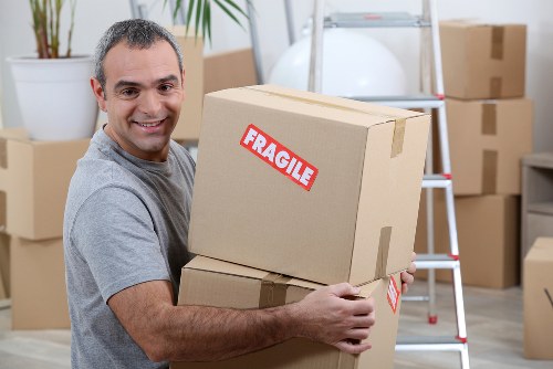 Commercial moving team planning a business relocation in Sipson