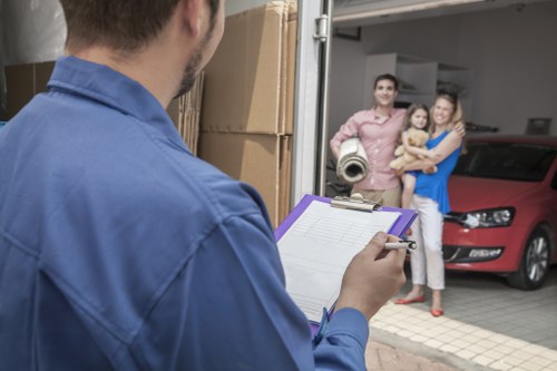 Careful loading during a Sipson house move