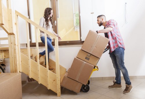 Moving truck supporting a local office or commercial move in Sipson