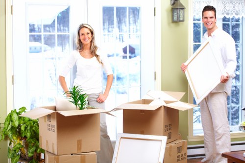 Moving van ready for a local removal service in Sipson