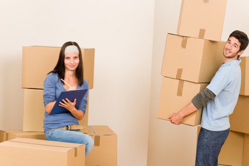 Household removals in Sipson showing careful loading and transport preparation